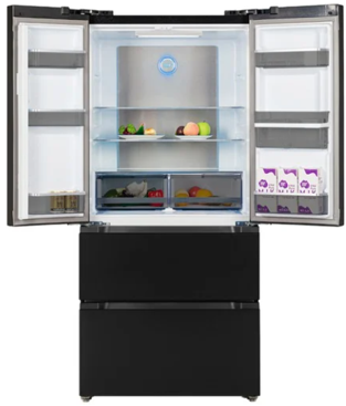Tesla T571FRDB Level 3 French Door Fridge Freezer - Black