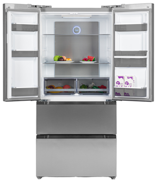 Tesla T571FRDX Level 3 French Door Fridge Freezer - Stainless Steel