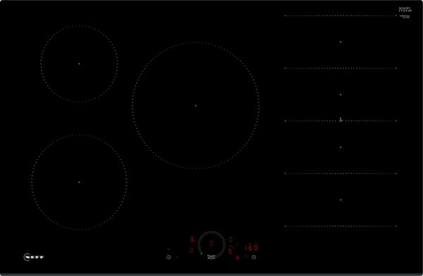 Neff T68FHV4L0 N70  80cm Wide 5 Zone Induction Hob - Black