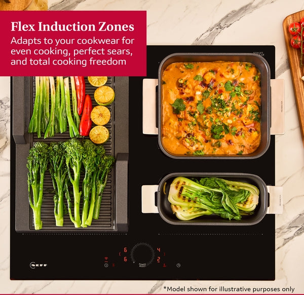 Neff T68FHV4L0 N70  80cm Wide 5 Zone Induction Hob - Black