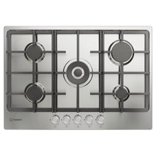 Indesit THP 751 W/IX/I 75cm 5 Burner Gas Hob - Stainless Steel