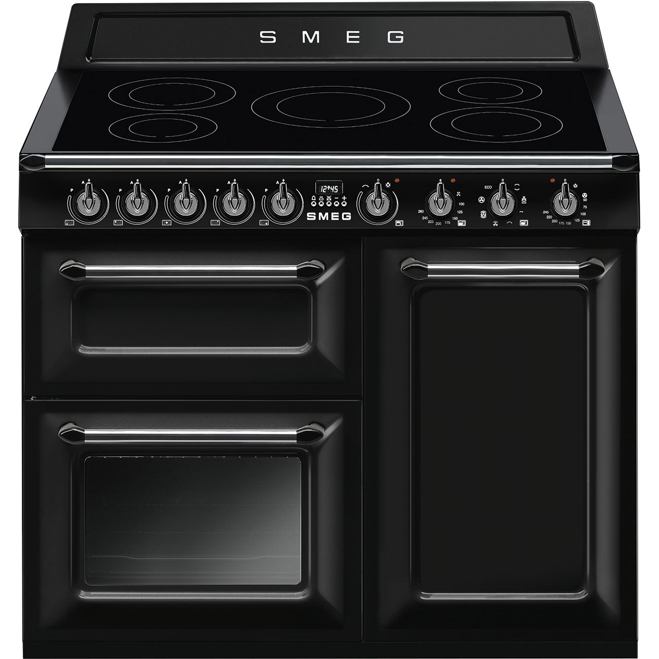 Smeg TR103IBL 100cm Victoria Induction Range Cooker - Black