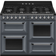 Smeg TR4110GR Victoria 110cm Dual Fuel Range Cooker - Slate Grey
