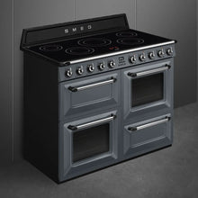 Smeg TR4110IGR2 110cm Victoria Electric Range Cooker, Slate Grey