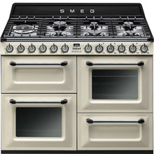Smeg TR4110P1 110cm Victoria Dual Fuel Range Cooker - Cream