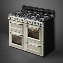 Smeg TR4110P1 110cm Victoria Dual Fuel Range Cooker, Cream