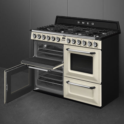 Smeg TR4110P1 110cm Victoria Dual Fuel Range Cooker - Cream