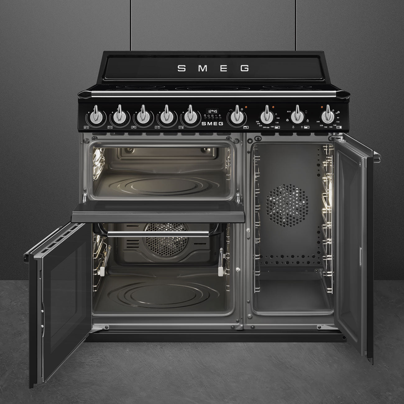 Smeg TR93IBL2 Victoria 90cm Electric Range Cooker - Black