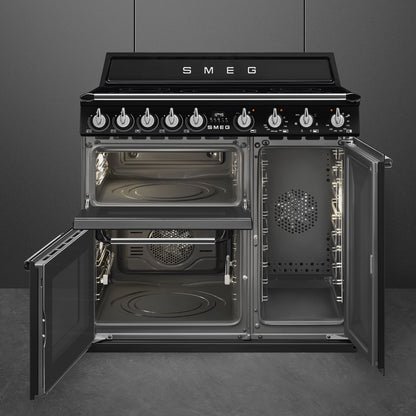 Smeg TR93IBL2 Victoria 90cm Electric Range Cooker - Black