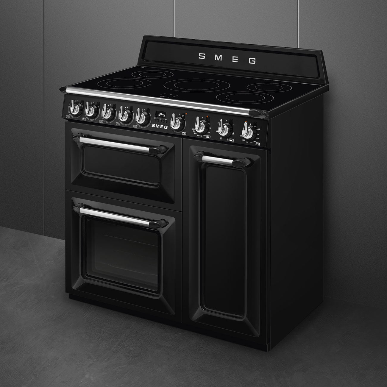 Smeg TR93IBL2 Victoria 90cm Electric Range Cooker - Black