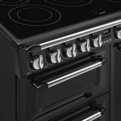 Smeg TR93IBL2 Victoria 90cm Electric Range Cooker - Black