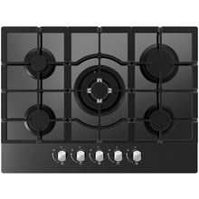 Cata UBGOG701BK 70cm Gas On Glass Hob - Black