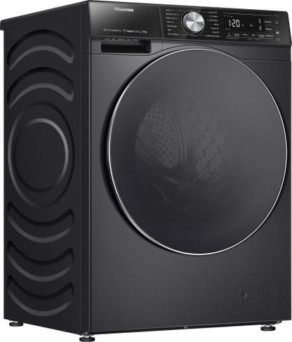Hisense WF5S1245BB 12kg 1400 Spin Washing Machine - Black