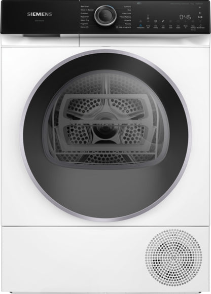 Siemens WQ46H2D9IE iQ500 9kg Heat Pump Tumble Dryer - White
