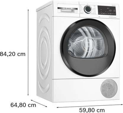 Bosch WQG24500GB Series 6 9 kg Heat Pump Tumble Dryer - White