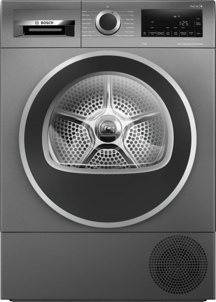 Bosch WQG245R1GB Series 6 9 kg Heat Pump Tumble Dryer - Cast Iron Grey