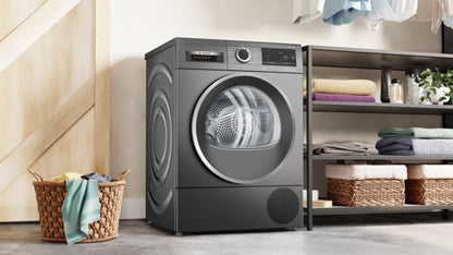 Bosch WQG245R1GB Series 6 9 kg Heat Pump Tumble Dryer - Cast Iron Grey