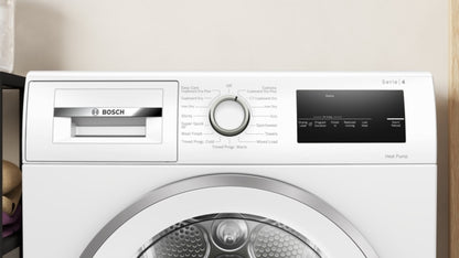 Bosch WTH85224GB Series 4 8kg Heat Pump Tumble Dryer - White