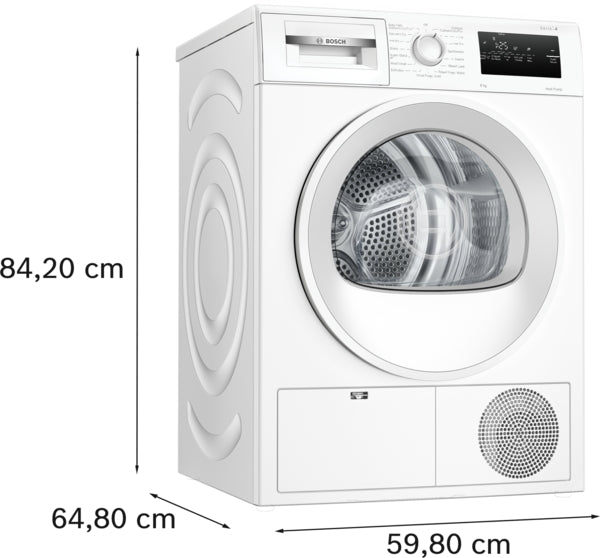Bosch WTH85225IE Series 4 8kg Heat Pump Dryer - White
