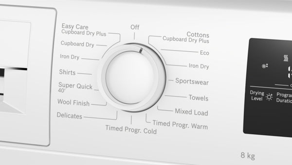 Bosch WTH85225IE Series 4 8kg Heat Pump Dryer - White