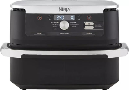 Ninja foodi multi-cooker with digital display on a white background