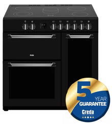 Creda C90RCCCBL 90cm 3 Cavity Ceramic Range Cooker