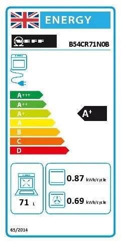 Neff B54CR71N0B, Built-in oven