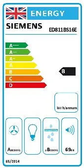 Siemens ED811BS16E, Induction hob with integrated ventilation system