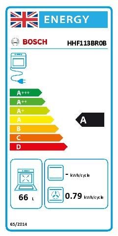 Bosch HHF113BR0B, Built-in oven