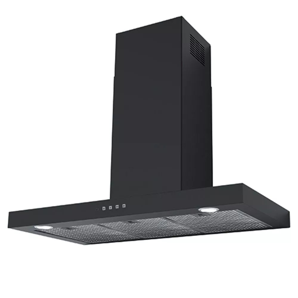 Franke FDF EV8 90 BK Format 90cm Chimney Cooker Hood - Black