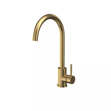 Scudo KT44 Manhattan Chrome Kitchen Mixer Tap - Brushed Brass
