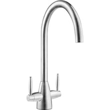 Smeg MIRO-SS Brushed Steel Dual Lever Mixer WRAS Tap