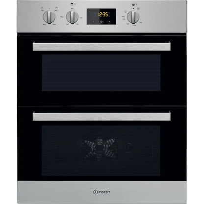 Indesit Aria IDU 6340 IX Electric Built-Under Oven - Stainless Steel and Black