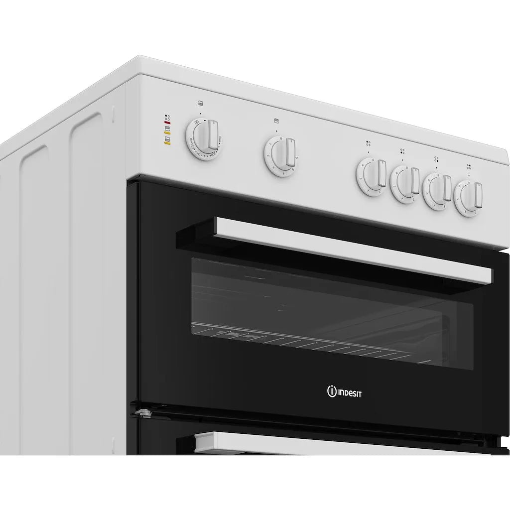 Indesit IT60V9KMWUK Freestanding Double Electric Cooker - White