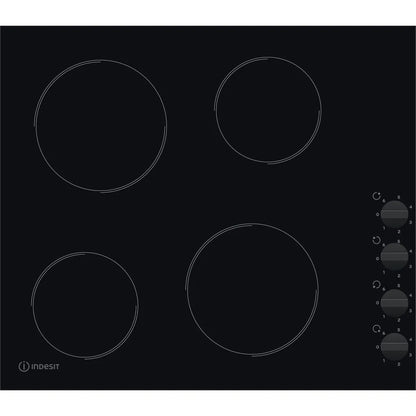 Indesit RI 860 C 60cm Built-In 4 Zone Ceramic Hob - Black