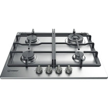 *DISPLAY MODEL* Indesit Aria 58cm 4 Burner Gas Hob with Wok Burner - Stainless Steel