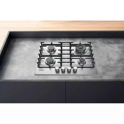 Hotpoint PPH 60G DF IX UK Gas Hob - Silver