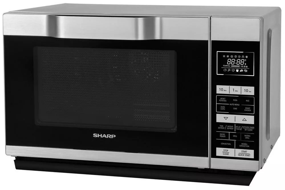 Sharp R861SLM Freestanding Microwave - Silver