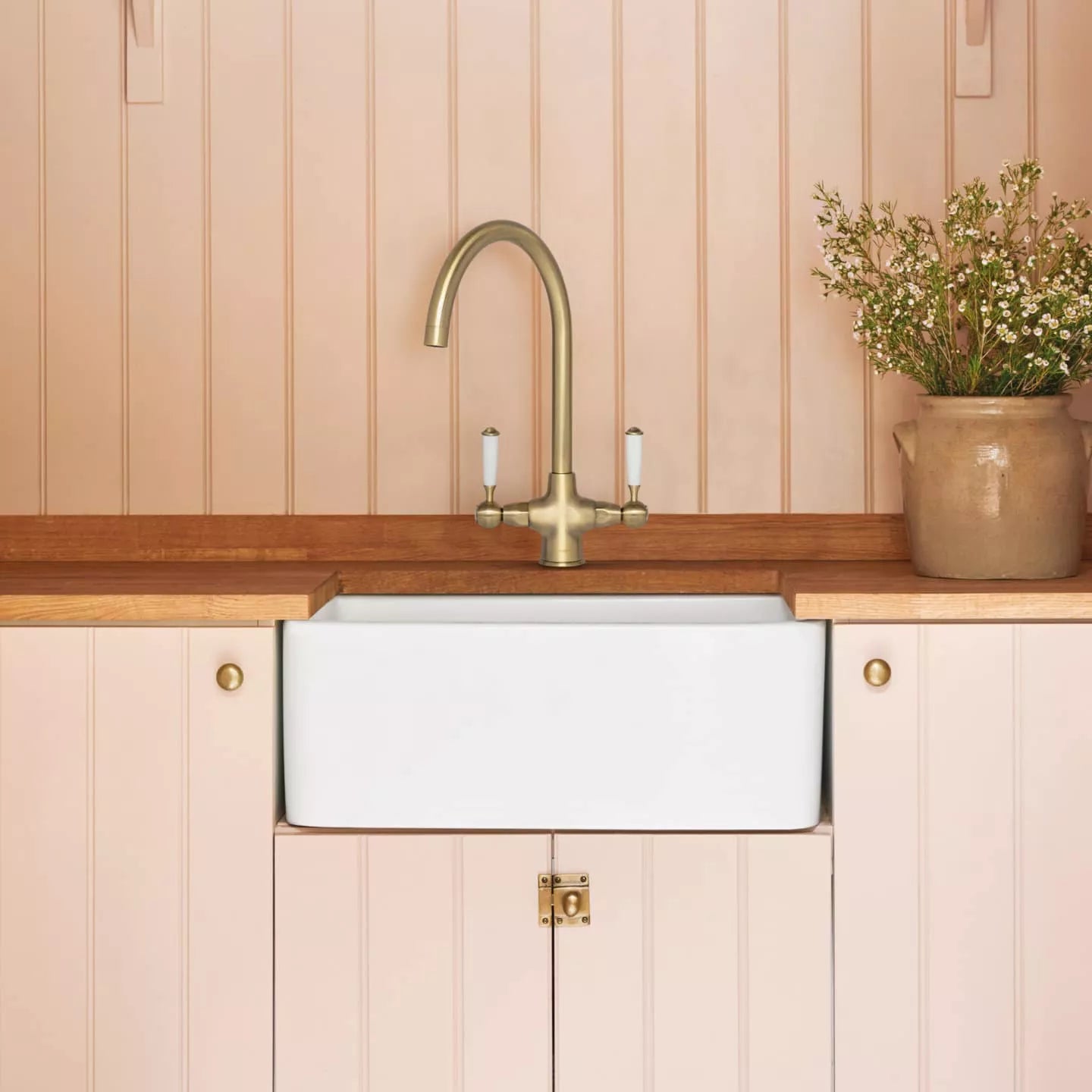 Shaftsbury Traditional Dual Lever Tap Antique Brass